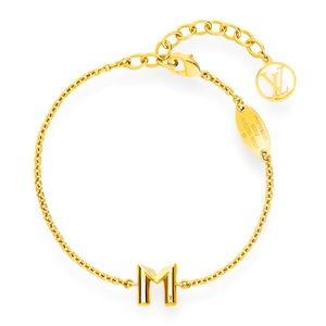 Louis Vuitton: LV And Me Letter M Gold Bracelet